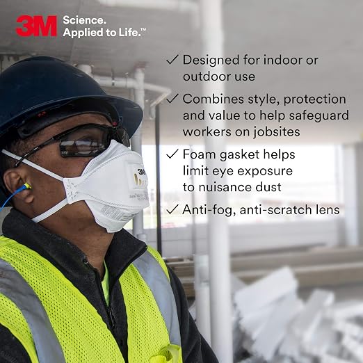 3M Safety Glasses, Virtua CCS, ANSI Z87, Corded Ear Plug Control System - Image 5