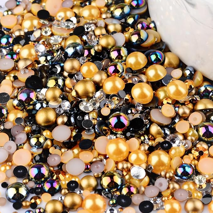 3900+ Pcs Rhinestones and Pearls Kit, 2-10mm Flatback Gems - Image 6