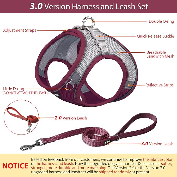 AIITLE Dog Harness, Christmas No-Pull Cat Harness - Image 4