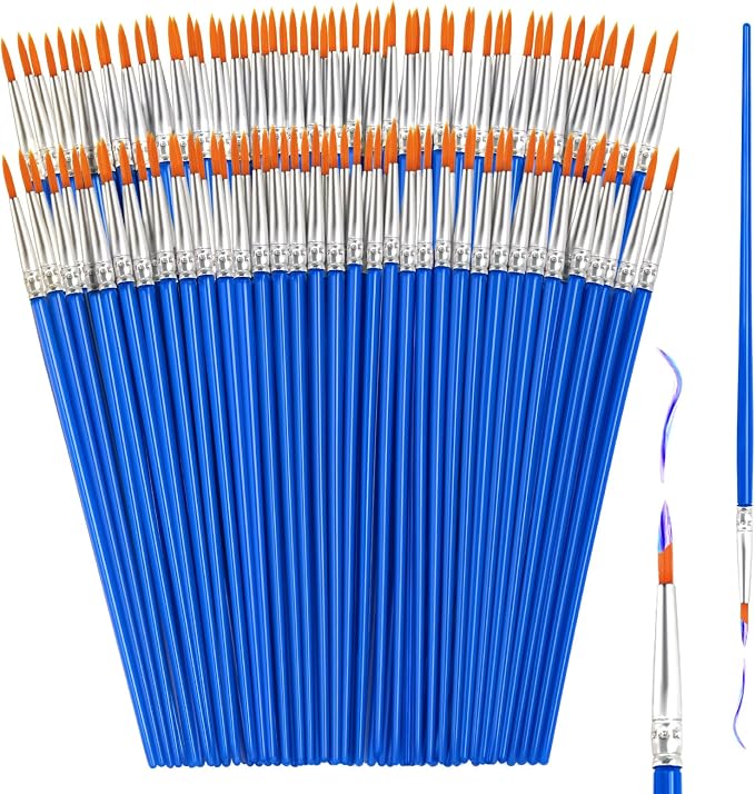110Pcs Paint Brushes Bulk Small by ZRLEI