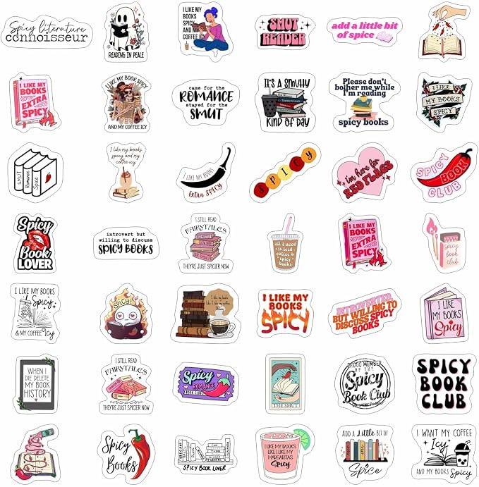 BulbaCraft Spicy Book Stickers, SMU tty Book Stickers - Image 3