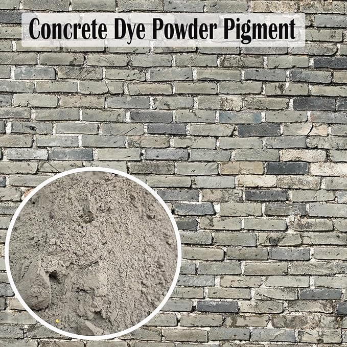 GOODTAKE Concrete Pigment, Dark Grey Iron Oxide Pigment Powder, Concrete Cement Dye Color Powder for Pastel Tile Paint Mortar Grout (Dark Grey, 16 oz)