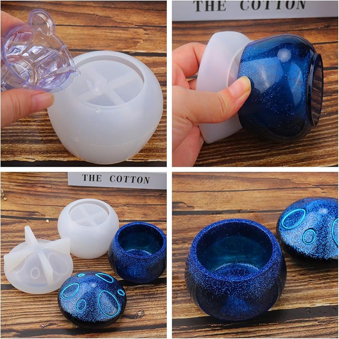 Juome Jar Resin Molds Silicone, Mushroom Jars Silicone Molds - Image 7