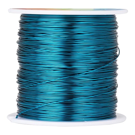 203 Feet Tarnish Resistant Copper Wires 24 Gauge/0.5mm Jewelry Craft Wires by CREATZONE