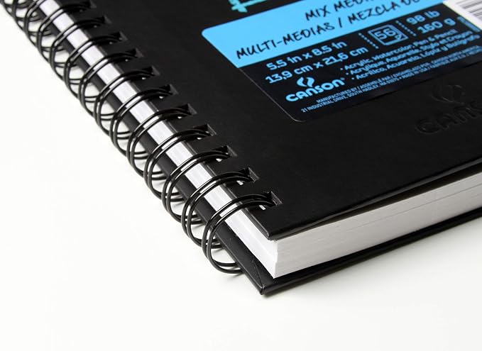 Canson Mix Media Book XL Black 5 x 8 inches - Image 3