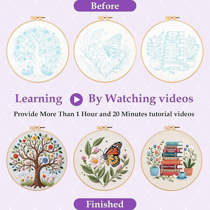 3 Sets Embroidery Kit for Beginners - Image 4