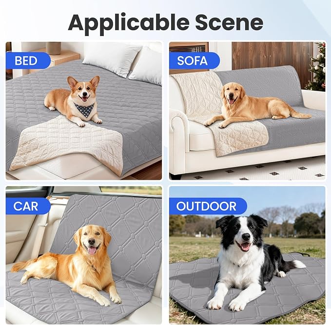 Waterproof Dog Blanket, Non-Slip Soft Pet Bed Cover, Couch Cover - Image 5