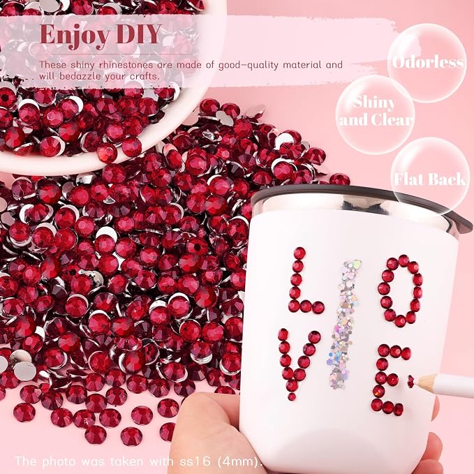 8000PCS 3mm Resin Rhinestones Bulk - Image 4