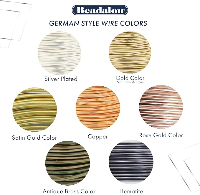 Beadalon German Style Wrapping Wire, Antique Brass Color, 20 Gauge, 6 m / 19.7 - Image 3