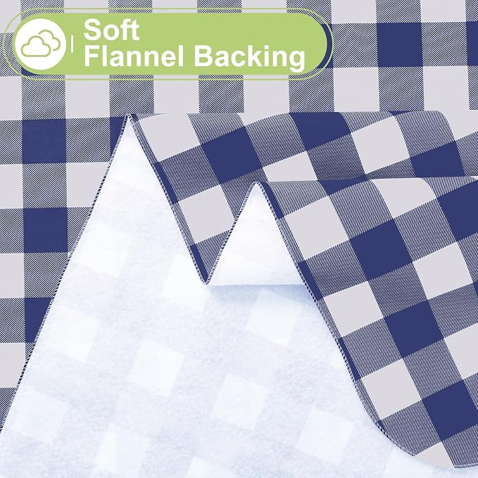 Smiry Oval Table Cloth, Waterproof Vinyl Tablecloths - Image 4