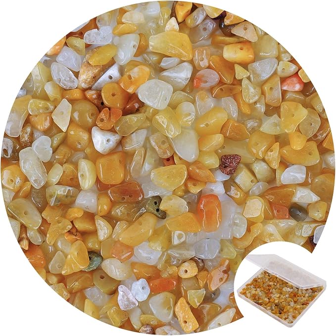 456 PCs Natural Chip Stone Beads, 5-8mm Irregular Multicolor Gemstones Loose by BONNY+BOXX