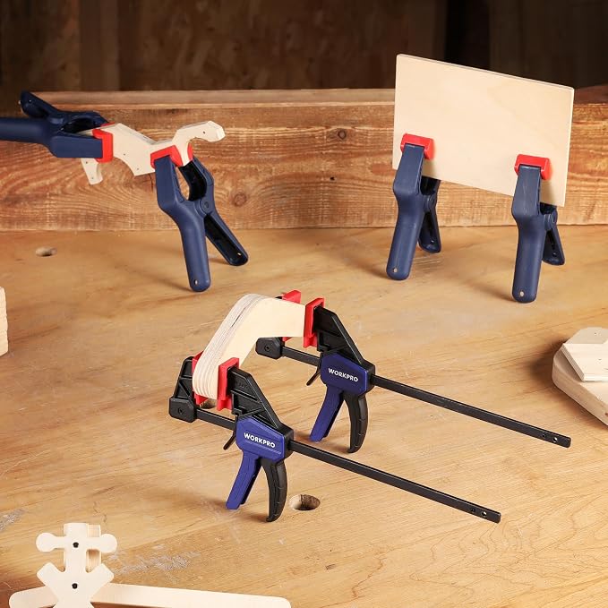 WORKPRO 10-Pack Bar Clamps for Woodworking, 6-Inch Mini & Light Duty and - Image 8