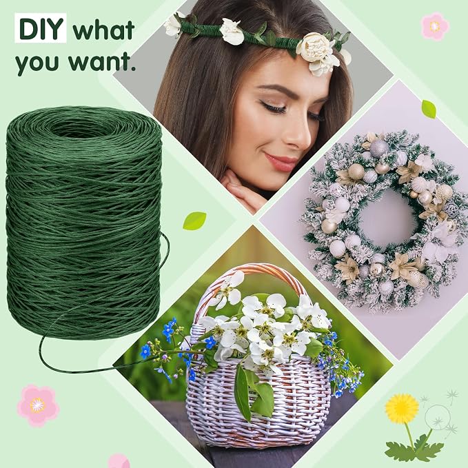 Syhood 1345 Feet Floral Vine Bind Wire Rustic Wrapping Wire - Image 4