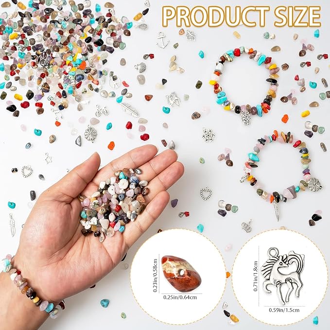 Natural Chip Stones for Bracelet - Image 4