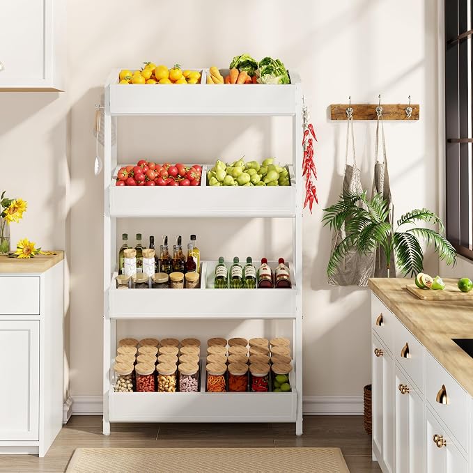 Tribesigns 4-Tier Retail Snack Display Shelf, Snack Rack Display Stand - Image 7