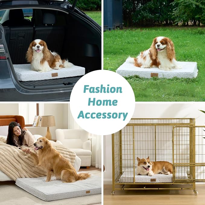 Dog Bed for Extra Large Dogs, Rectangular XL Orthopedic Dog Beds, Foam - Image 6