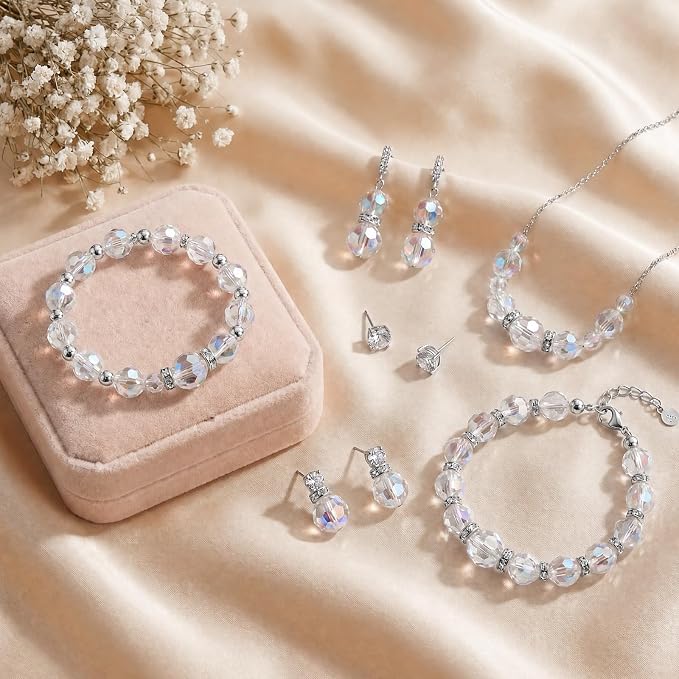 1000Pcs Glass Beads for Jewelry Making, 4/6/8/10mm Bracelet Making Kit | - Image 5