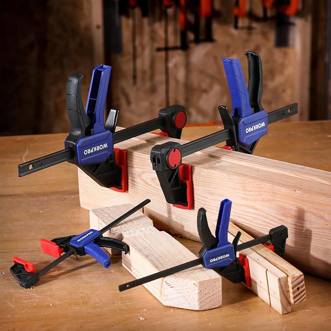 WORKPRO 10-Pack Bar Clamps for Woodworking, 6-Inch Mini & Light Duty and - Image 7