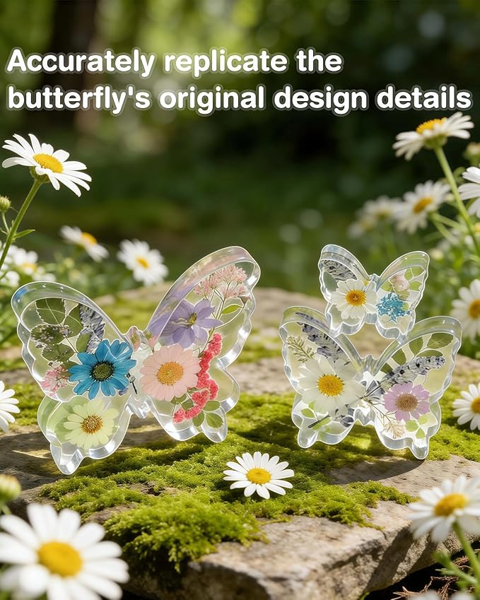 Epoxy Resin Molds for Spring Butterfly Soft Silicone Molds Set of 3 Sizes - Image 3