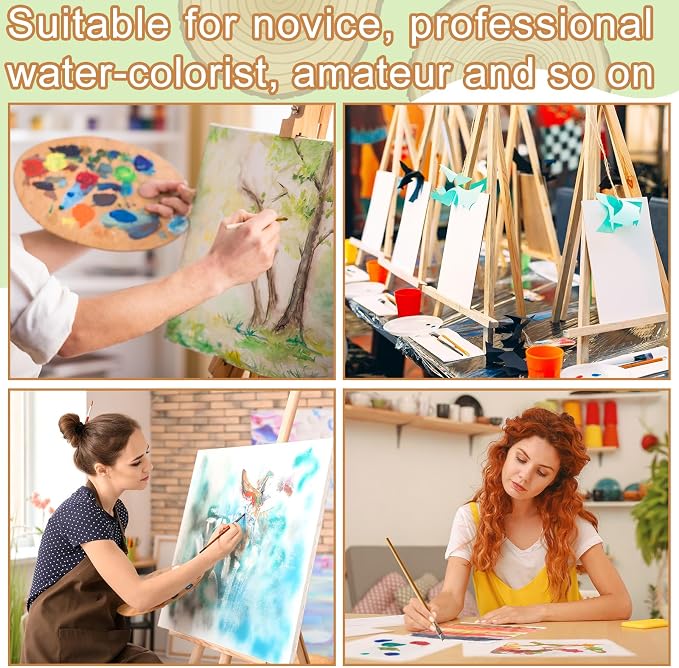 TaoBary 300 Pcs Watercolor Paper Sheet Bulk 4 x 4 Inch White Cold Press Paper - Image 6