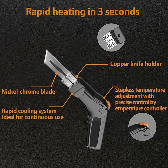Foam Cutter Electric Hot Knife, 300W Styrofoam Cutting Tool, 4-in-1 Kit for Cutting Foam Board Insulation, EPP, EPS, XPS, EVA, EPE, PU, KT Board, Sponge, Nylon