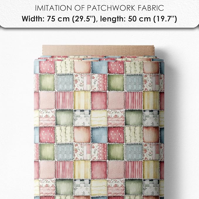 Patchwork Hot Air Balloon Cotton Fabric Panel – 6 Designs + Bonus Sheet - Image 7