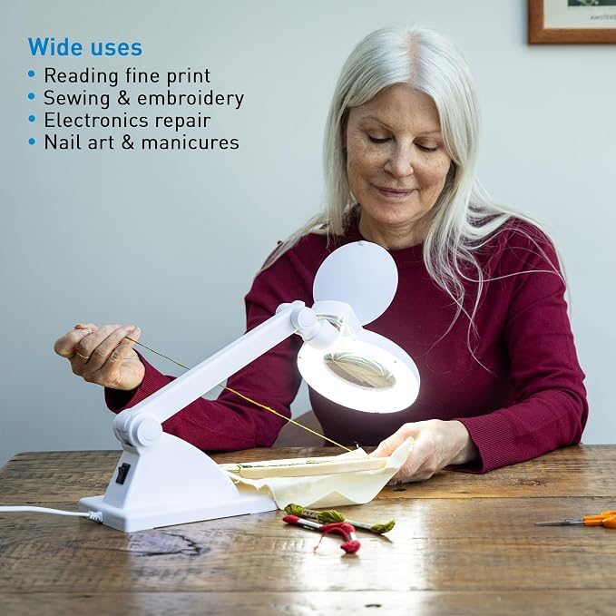LED Magnifying Desk Lamp – Magnifier Lamp - Image 7