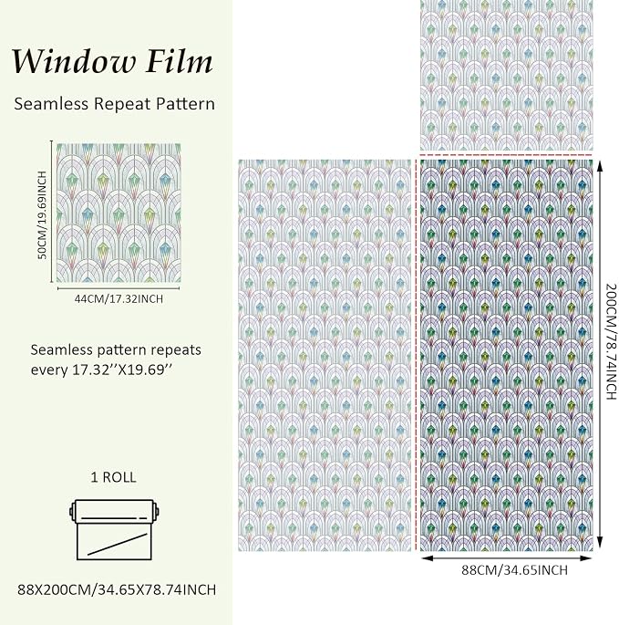 3D Vintage Stained Glass Window Film - Image 5