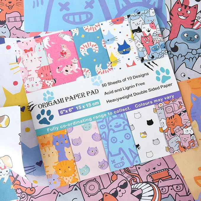 12 Different Packs Full Collection Origami Paper Kit 6 Inch Square Double Sided Color Vivid Colors Creation Easy Fold Paper Set Hand Crafts Paper Arts Creativity.01