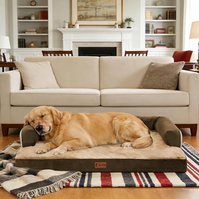 Orthopedic XXL Dog Beds, Waterproof Egg Crate Foam Big Pet Bed - Image 9