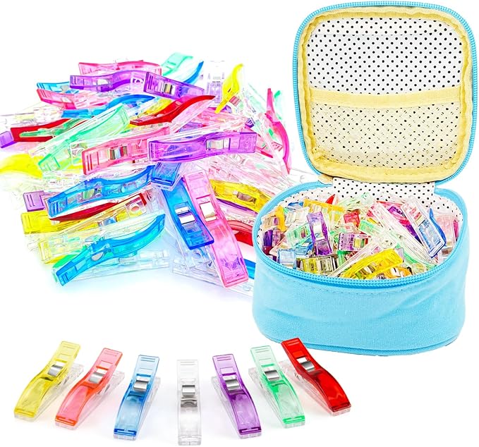 Doukey Large Sewing Clips Fabric Clips 50PCS Jumbo Quilt Clips by Doukey