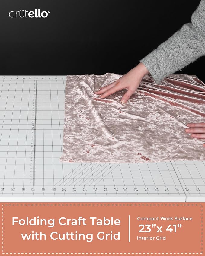 Crutello Folding Sewing & Craft Table, 42x24 Inch - Image 5