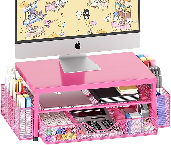 OPNICE Desk Organizers and Accessories, Computer Monitor Stand Riser by OPNICE