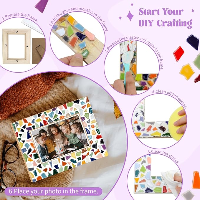 goldentime Decorate Your Own Mosaic Picture Frame - Image 3