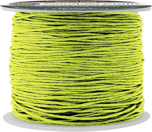 Mandala Crafts 0.5mm 109 Yards Yellow Green Cotton Waxed Cord for Jewelry Making Bracelet Cord Waxed String - Beading String Thread Jewelry Cords for Necklaces String