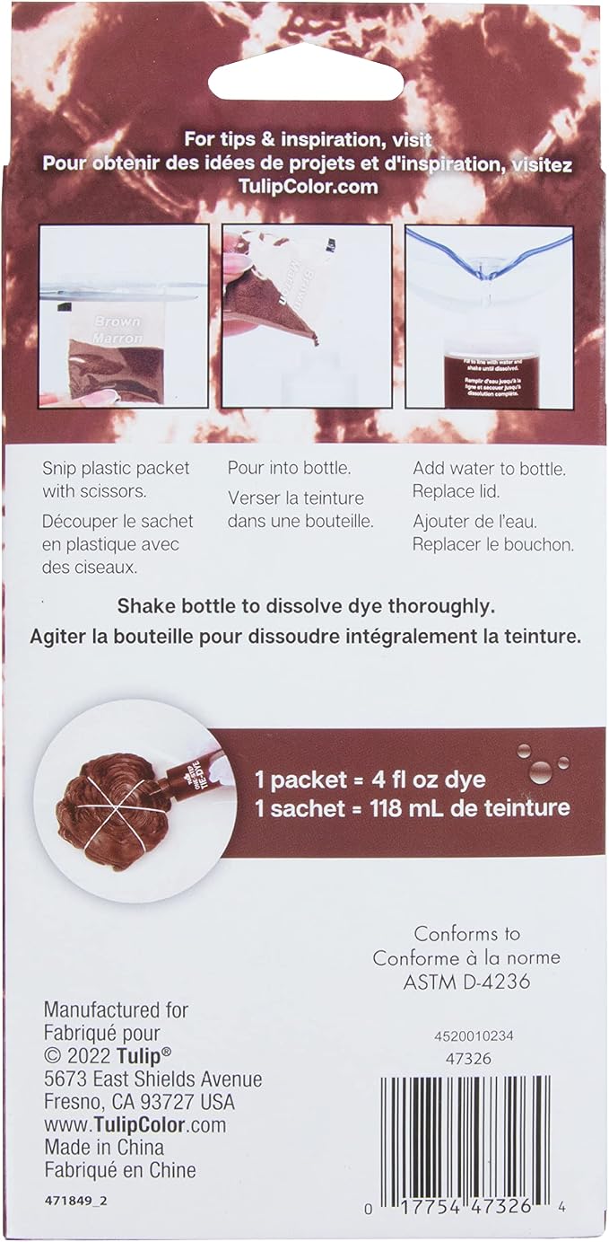 Tulip One-Step Tie-Dye Kit, 3 Fabric Dye Refill Packs - Image 6