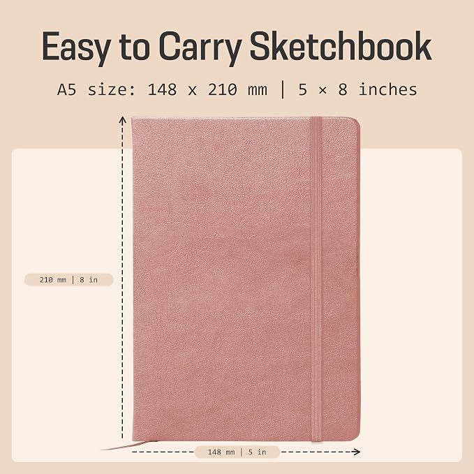 BROWNSTONE JOURNALS A5 Sketch Book Hardcover - Image 3
