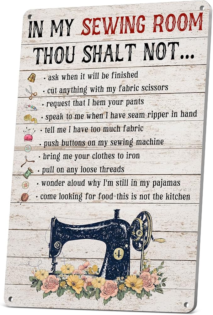 Sewing Room Decor Wall Art Sewing Gifts by Wallors