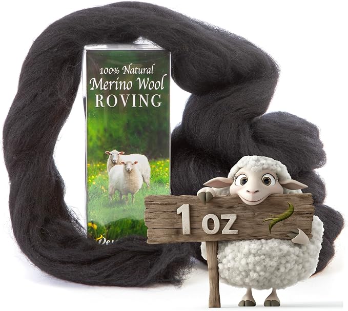 100% Natural Merino Wool Roving by DesertBreezeDistributing