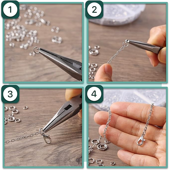 Mr. Pen- Open Jump Rings Set, 6 Assorted Sizes, Jewelry Making Findings - Image 3