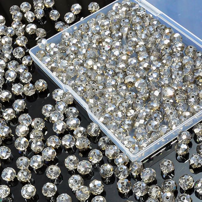 220Pcs 10mm Crystal Glass Beads by Laopottbeads