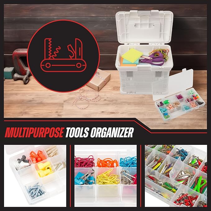 Stalwart Portable Tool Box Small Parts Organizer - Image 4