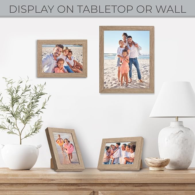 Sheffield Home 4 Piece Gallery Wall Frame Set, 8x10 Inch, 5x7 Inch, and 4x6 Inch - Image 3