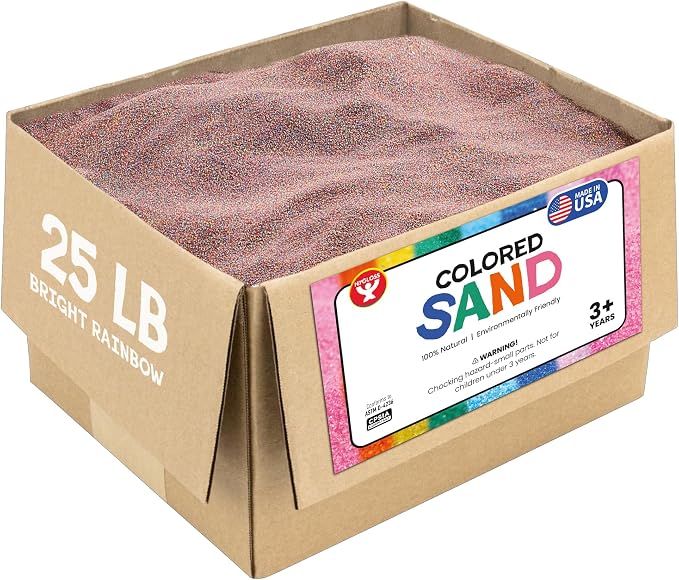 Hygloss Colored Sand for Crafts - 25 lb by HyglossProductsInc