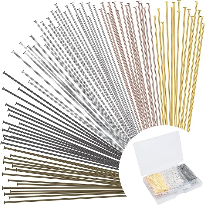 600 Pieces 2 Inch Flat Head Pins by BOYIVI