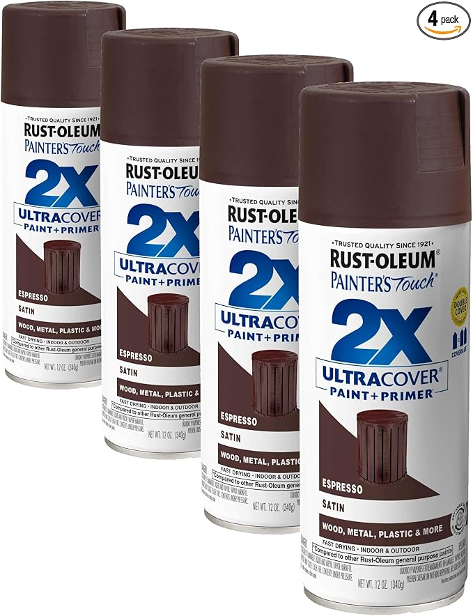 Rust-Oleum 334066 Painter's Touch 2X Ultra Cover Spray Paint, 12 oz, Satin by Rust-Oleum