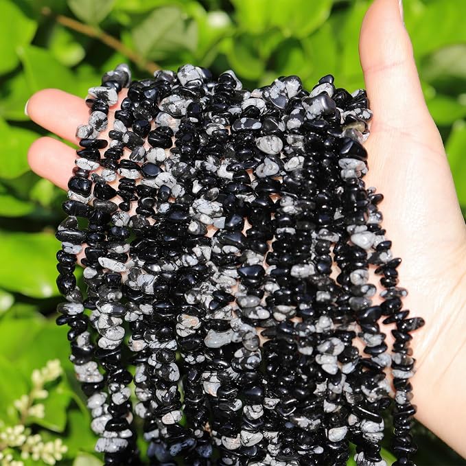 200 Pcs Crystal Chip Beads for Jewelry Making 5-8mm Snowflakes | Natural Chip by DQJRJTJewelryMakingCraftsSupplies