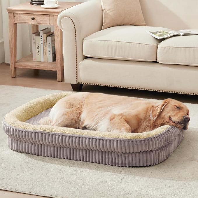 Orthopedic Dog Bed for Extra Large Dogs Breeds, High Density Egg Crate Foam Dog by DEBANGHOME