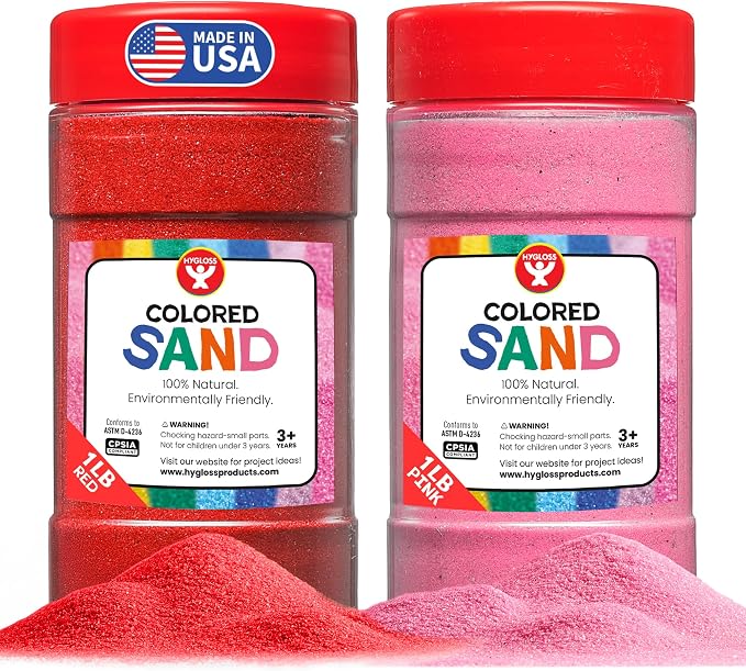 Hygloss Colored Sand for Crafts - 1 lb Bottle by HyglossProductsInc