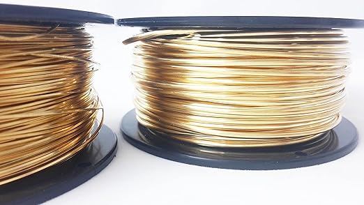 20 Gauge, Jeweler's Brass Wire, Red Brass, Round, Dead Soft, CDA #260-1LB (340FT) by CRAFT WIRE